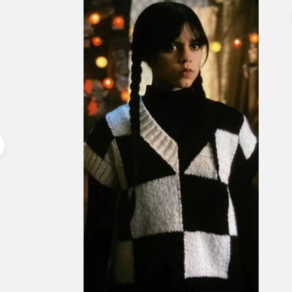 Zara PLAID KNIT VEST - Picture 3 of 10